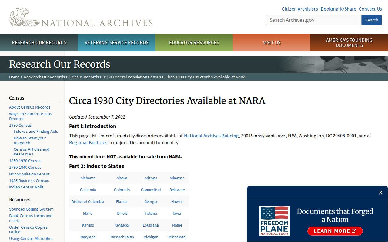 Groton city directory National Archives Mystic microfilm inventory