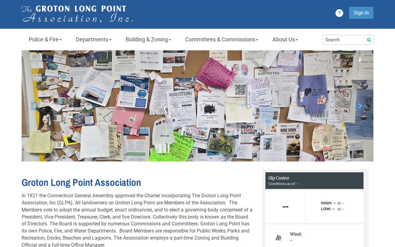 Groton neighbors Groton Long Point Association community page